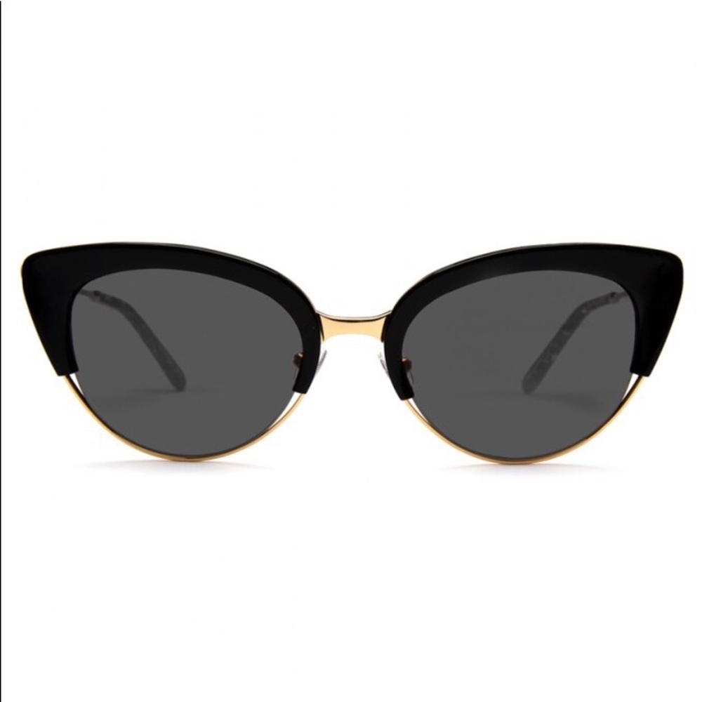 NIB Krewe Josephine black and gold sunglasses